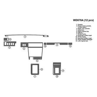 B&I® - 2D Blackwood Full Dash Kit (12 Pcs)