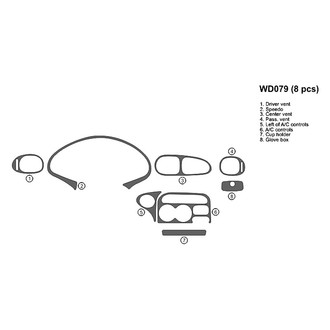 B&I® - 2D Blackwood Full Dash Kit (8 Pcs)
