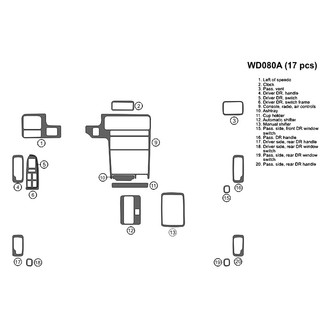 B&I® - 2D Blackwood Full Dash Kit (17 Pcs)