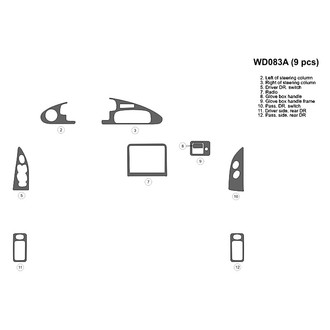 B&I® - 2D Blackwood Full Dash Kit (9 Pcs)