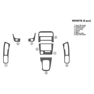 B&I® - 2D Blackwood Full Dash Kit (8 Pcs)