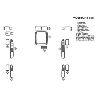 B&I® - 2D Blackwood Full Dash Kit (14 Pcs)