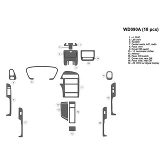 B&I® - 2D Blackwood Large Dash Kit (18 Pcs)