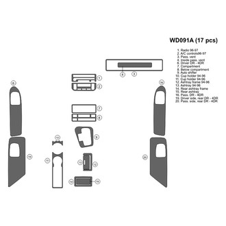 B&I® - 2D Blackwood Full Dash Kit (17 Pcs)