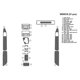 B&I® - 2D Blackwood Full Dash Kit (21 Pcs)