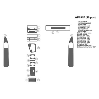 B&I® - 2D Blackwood Full Dash Kit (19 Pcs)