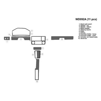 B&I® - 2D Blackwood Full Dash Kit (11 Pcs)