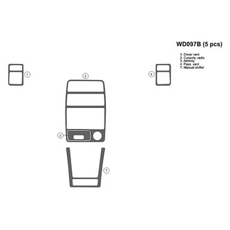 B&I® - 2D Blackwood Full Dash Kit (5 Pcs)