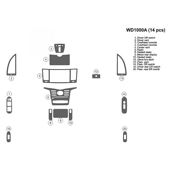 B&I® - 2D Main Dash Kit