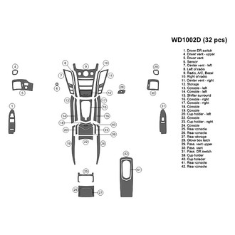 B&I® - 2D Black Factory Match Large Dash Kit (32 Pcs)
