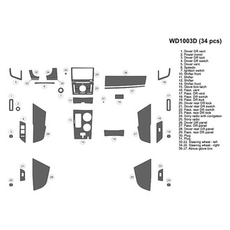 B&I® - 2D Blackwood Large Dash Kit (34 Pcs)