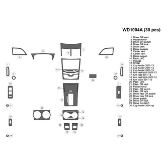 B&I® - 2D Blackwood Large Dash Kit (30 Pcs)