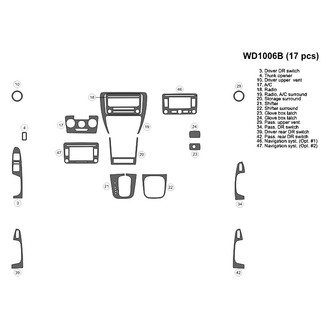 B&I® - 2D Blackwood Small Dash Kit (17 Pcs)