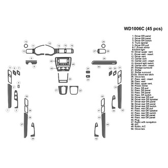 B&I® - 2D Blackwood Large Dash Kit (45 Pcs)