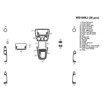 B&I® - 2D Blackwood Small Dash Kit (20 Pcs)