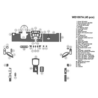 B&I® - 2D Blackwood Large Dash Kit (45 Pcs)