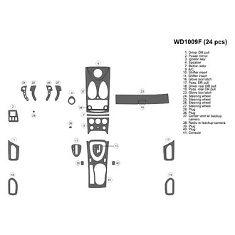B&I® - 2D Blackwood Large Dash Kit (24 Pcs)