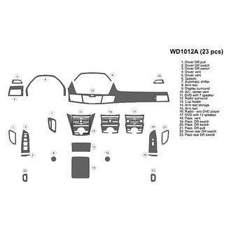 B&I® - 2D Blackwood Medium Dash Kit (23 Pcs)