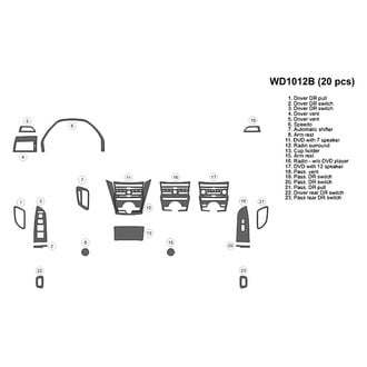 B&I® - 2D Blackwood Small Dash Kit (20 Pcs)
