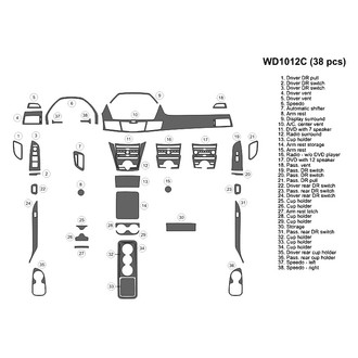B&I® - 2D Blackwood Large Dash Kit (38 Pcs)