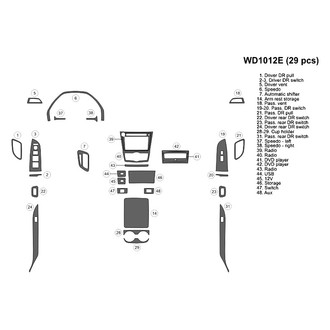 B&I® - 2D Blackwood Small Dash Kit (29 Pcs)
