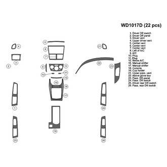 B&I® - 2D Blackwood Large Dash Kit (22 Pcs)