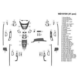 B&I® - 2D Blackwood Large Dash Kit (41 Pcs)