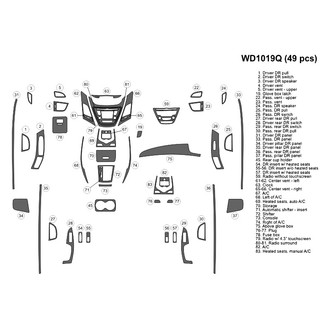 B&I® - 2D Blackwood Large Dash Kit (49 Pcs)