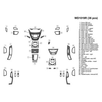 B&I® - 2D Blackwood Medium Dash Kit (36 Pcs)