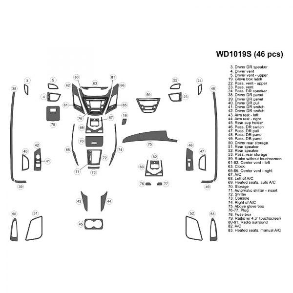 B&I® - 2D Large Dash Kit