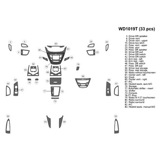B&I® - 2D Blackwood Medium Dash Kit (33 Pcs)