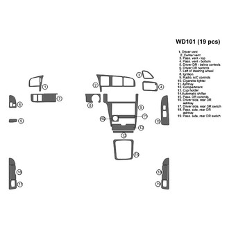 B&I® - 2D Blackwood Full Dash Kit (19 Pcs)