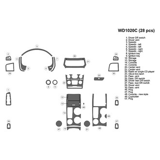 B&I® - 2D Blackwood Small Dash Kit (28 Pcs)