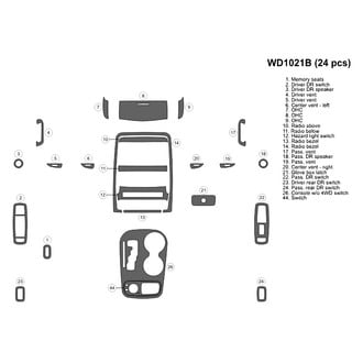 B&I® - 2D Blackwood Small Dash Kit (24 Pcs)