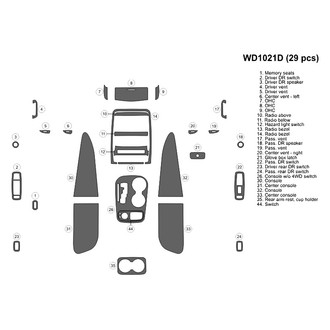 B&I® - 2D Blackwood Medium Dash Kit (29 Pcs)