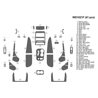 B&I® - 2D Blackwood Large Dash Kit (41 Pcs)