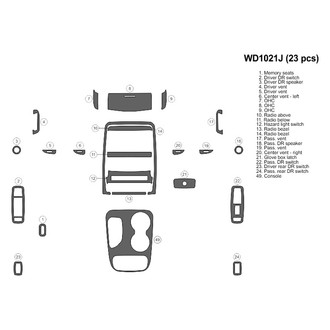 B&I® - 2D Blackwood Small Dash Kit (23 Pcs)