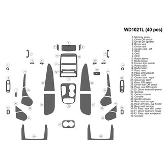 B&I® - 2D Blackwood Large Dash Kit (40 Pcs)