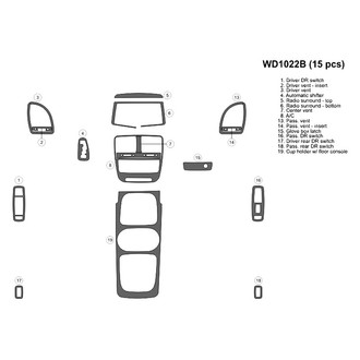 B&I® - 2D Factory Match Large Dash Kit (16 Pcs)