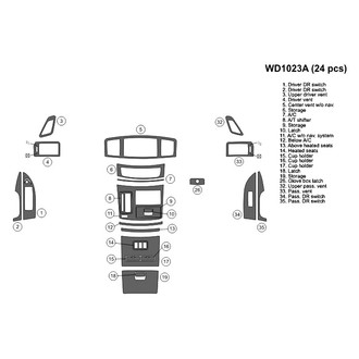 B&I® - 2D Blackwood Main Dash Kit (24 Pcs)