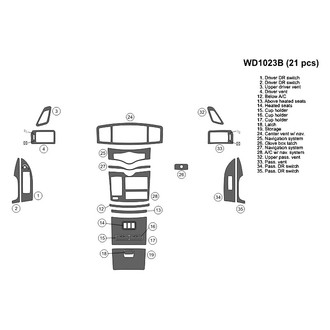 B&I® - 2D Blackwood Main Dash Kit (21 Pcs)