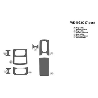 B&I® - 2D Blackwood Upgrade Kit (7 Pcs) Dash Kit