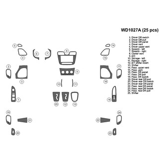 B&I® - 2D Blackwood Medium Dash Kit (25 Pcs)