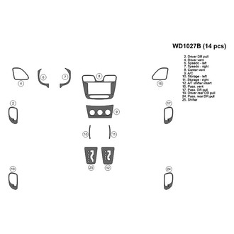 B&I® - 2D Blackwood Small Dash Kit (14 Pcs)