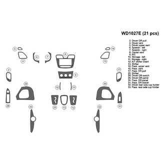 B&I® - 2D Blackwood Small Dash Kit (21 Pcs)