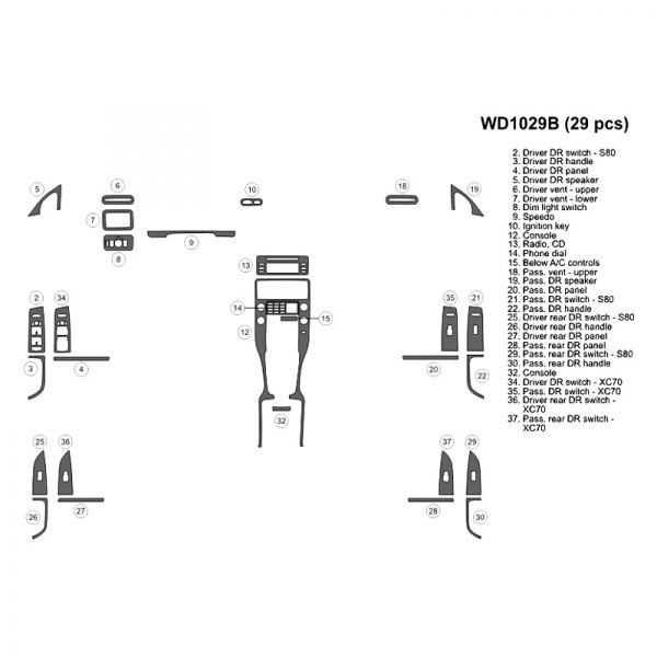 B&I® - 2D Full Dash Kit