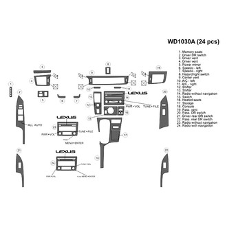 B&I® - 2D Blackwood Large Dash Kit (24 Pcs)