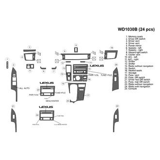 B&I® - 2D Blackwood Large Dash Kit (24 Pcs)
