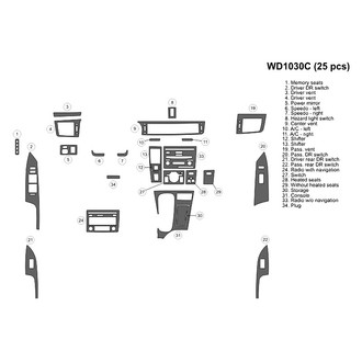 B&I® - 2D Blackwood Large Dash Kit (25 Pcs)