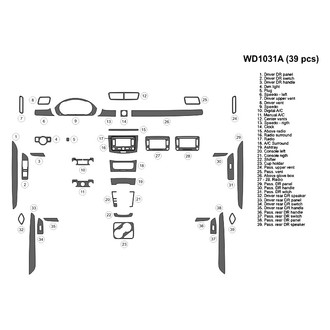 B&I® - 2D Blackwood Large Dash Kit (39 Pcs)